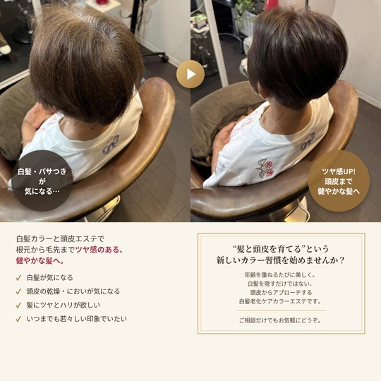 画像6358：『白髪老化ケア』カラーエステ！